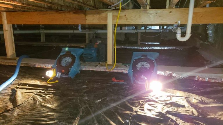 Crawl space water removal